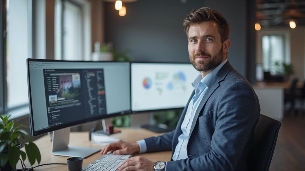 Designer presenteert responsive design op verschillende apparaten