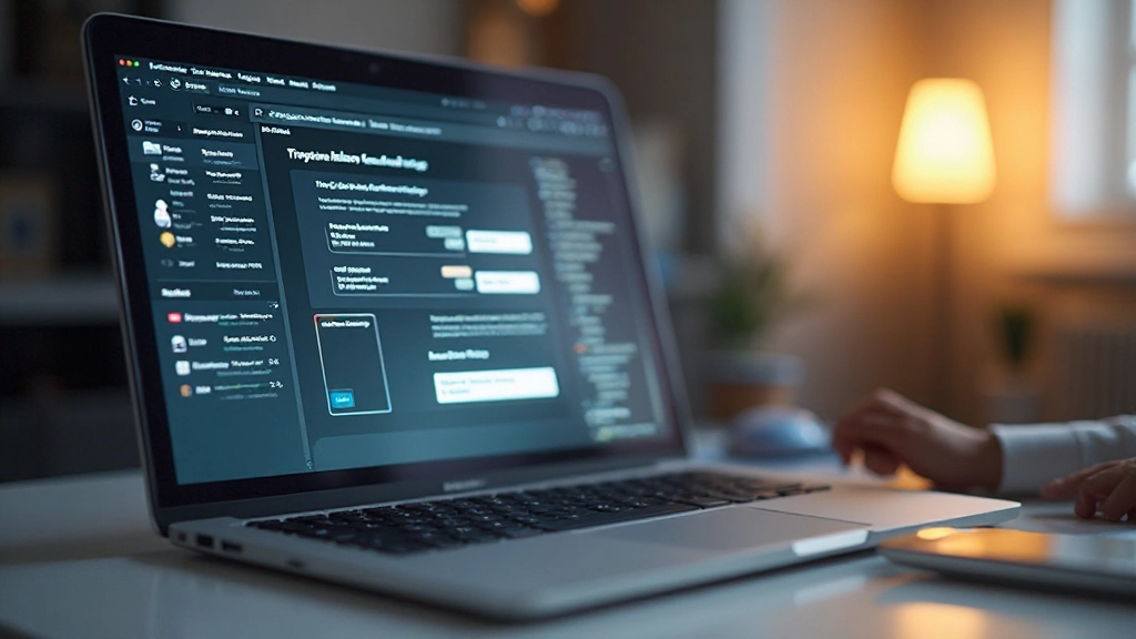 Interactieve webpagina met animaties en hover-effecten op een scherm getoond