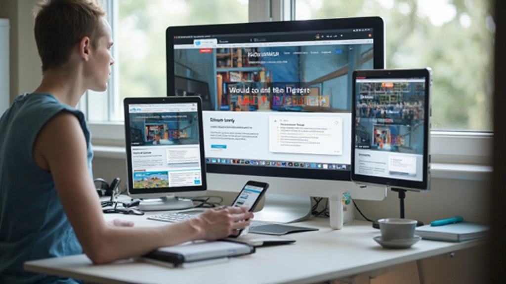 Responsive webdesign getoond op smartphone, tablet en desktop scherm