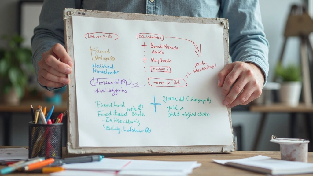 Whiteboard vol met gebruikersonderzoeksnotes en aantekeningen over gebruikerservaringen